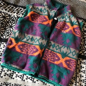Vintage 80's 90's CB Aztec Tribal Vest